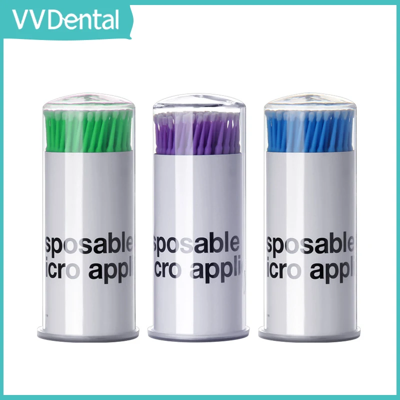 VVDental 100Pcs/Box Dental Disposable Micro Brushes Applicators Dentistry Tools Dentist Materials
VVDental 100Pcs/Box Dental Disposable Micro Brushes Applicators Dentistry Tools Dentist Materials