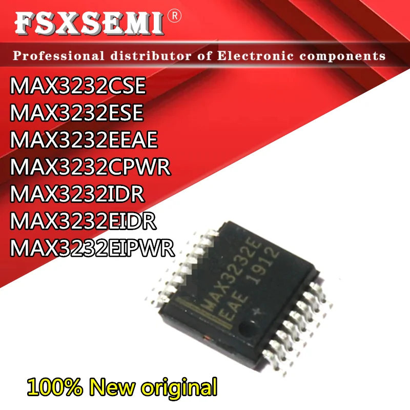 10pcs MAX3232CSE MAX3232ESE MAX3232EEAE MAX3232CPWR MAX3232IDR MAX3232EIDR MAX3232EIPWR MAX3232 MAX3232EI MP232EI
10pcs MAX3232CSE MAX3232ESE MAX3232EEAE MAX3232CPWR MAX3232IDR MAX3232EIDR MAX3232EIPWR MAX3232 MAX3232EI MP232EI