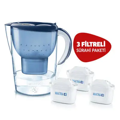 

Brita Marella XL 3.5 L 3 Filter Water Purifier Jug Blue