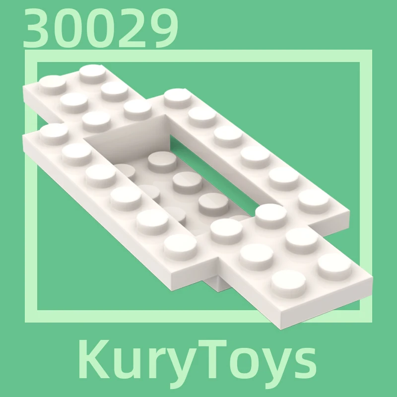 

Kury Toys DIY MOC For 30029 Building block parts For Vehicle, Base 4 x 10 x 2/3 with 4 x 2 Recessed Center with Smooth Underside