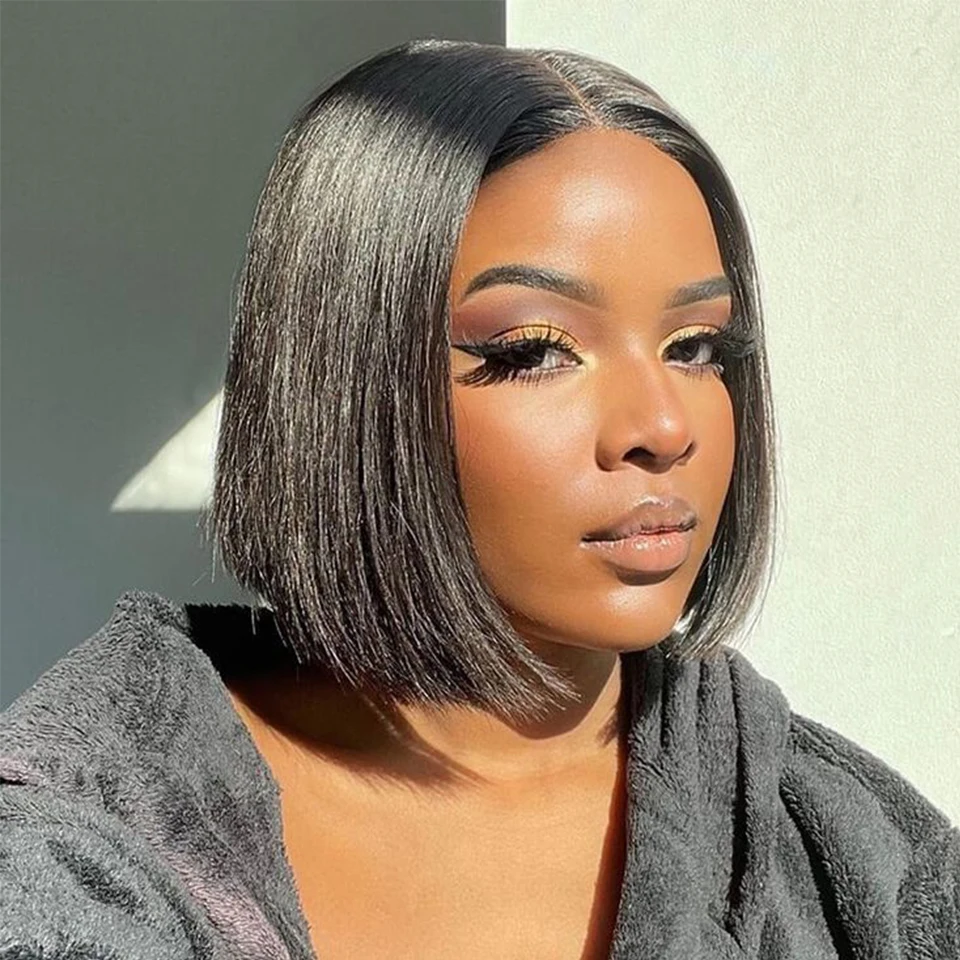 Lekker Ready to Wear Short Straight Bob Lace Frontal Human Hair Wigs For Women Brazilian Remy Hair Glueless 4x4 Lace Closure Wig
Lekker Ready to Wear Short Straight Bob Lace Frontal Human Hair Wigs For Women Brazilian Remy Hair Glueless 4x4 Lace Closure Wig
