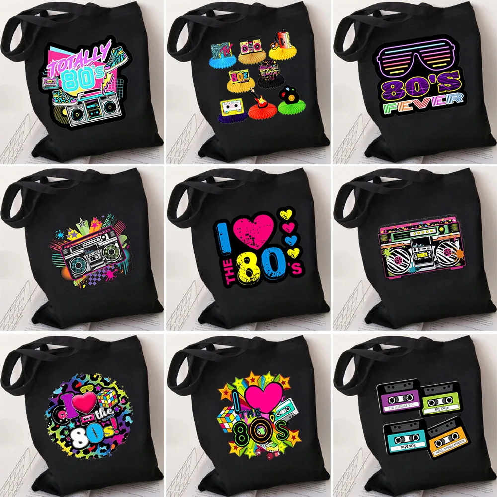 School Bags I Love The 80's Retro Totally 80's Music Style Tote Bags Shopping Bag Gift Reusable Large Shoulder Handbags
School Bags I Love The 80's Retro Totally 80's Music Style Tote Bags Shopping Bag Gift Reusable Large Shoulder Handbags