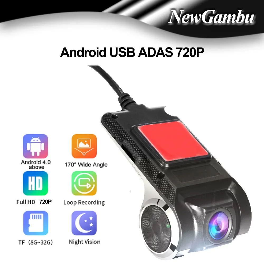 

ADAS 720P Dash Cam DVR Dash Camera Car Dash Cam Android DVR Car Recorder Dash Cam Night Version 720P Recorder 8G 16G 32G TF Card