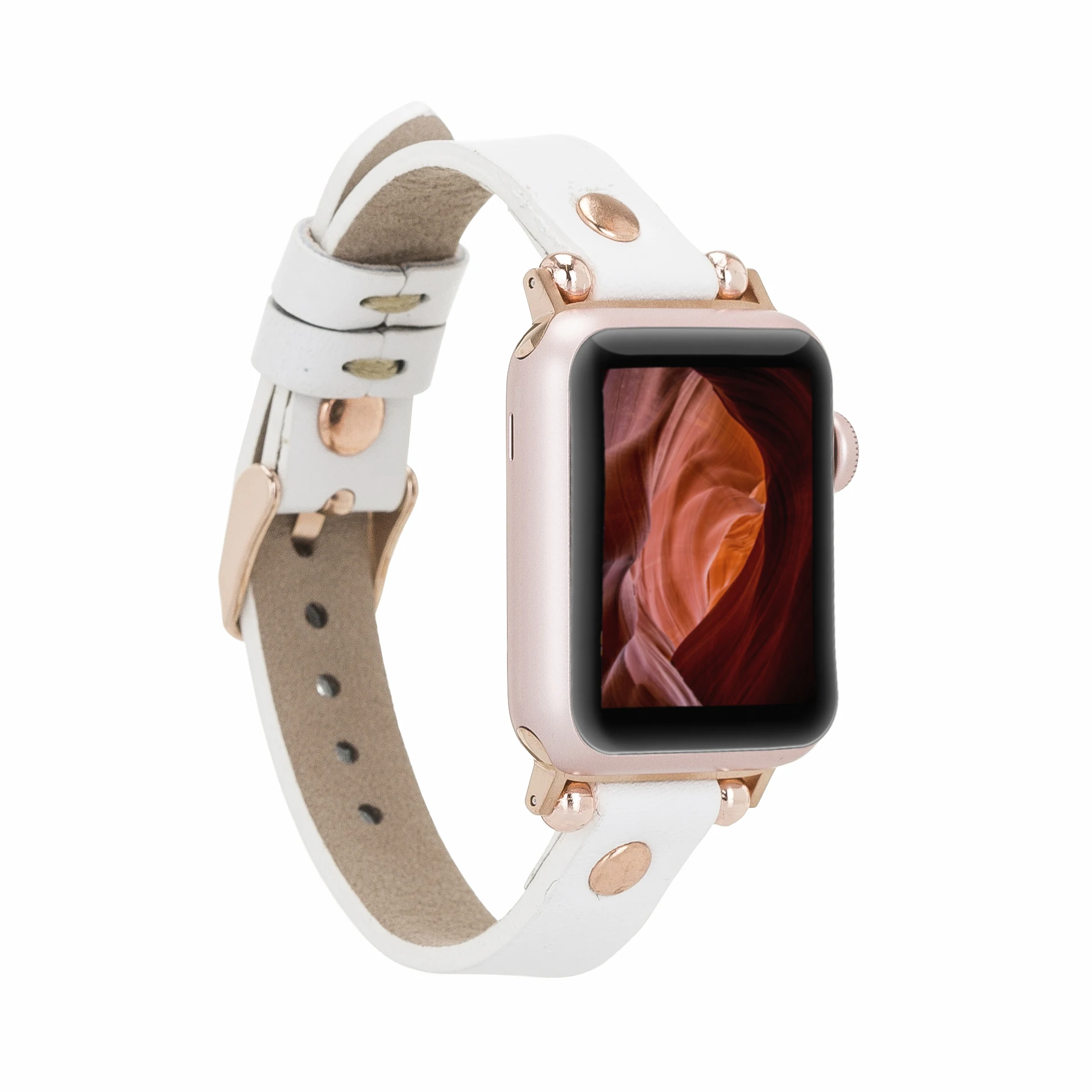 BOULETTA FERRO ROSE TROK Genuine Leather Handmade Watchband Cord for Apple iWatch 38-40-41-42-44-45mm Size and Connector Options
BOULETTA FERRO ROSE TROK Genuine Leather Handmade Watchband Cord for Apple iWatch 38-40-41-42-44-45mm Size and Connector Options
