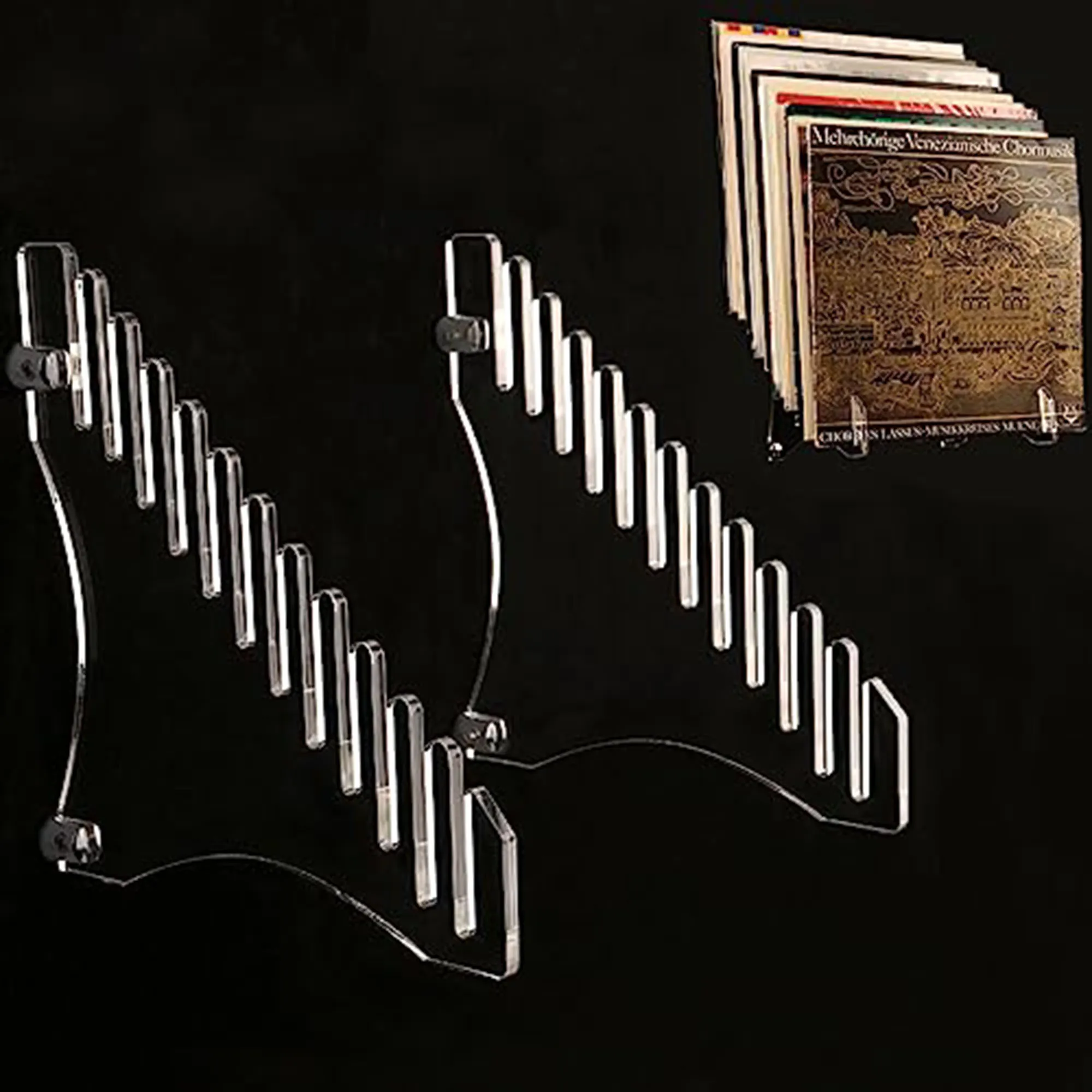 Acrylic Vinyl Wall Mount Record Display Rack, Standing Disc Storage Holder, Album Collection Organizer 
Acrylic Vinyl Wall Mount Record Display Rack, Standing Disc Storage Holder, Album Collection Organizer