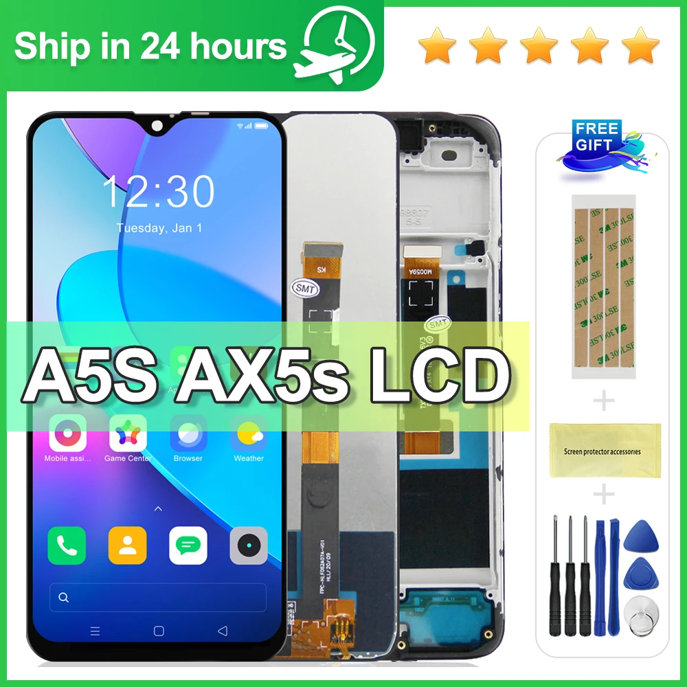 6.2" New Original For Oppo A5s AX5s LCD Display with Frame,Touch Screen Digitizer Assembly For Oppo A5s CPH1909,CPH1920 Screen
6.2" New Original For Oppo A5s AX5s LCD Display with Frame,Touch Screen Digitizer Assembly For Oppo A5s CPH1909,CPH1920 Screen