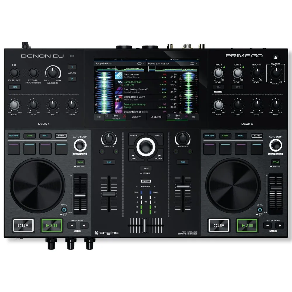 Совершенно новая автономная DJ-Консоль Denon PRIME GO с перезаряжаемой батареей.
Совершенно новая автономная DJ-Консоль Denon PRIME GO с перезаряжаемой батареей.