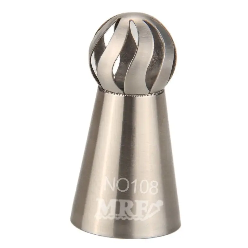 Free Shipping Stainless Steel 18/8 Russian Ball Flower Pastry Icing Tip Seamless Welding Piping Nozzle #NO108
Free Shipping Stainless Steel 18/8 Russian Ball Flower Pastry Icing Tip Seamless Welding Piping Nozzle #NO108