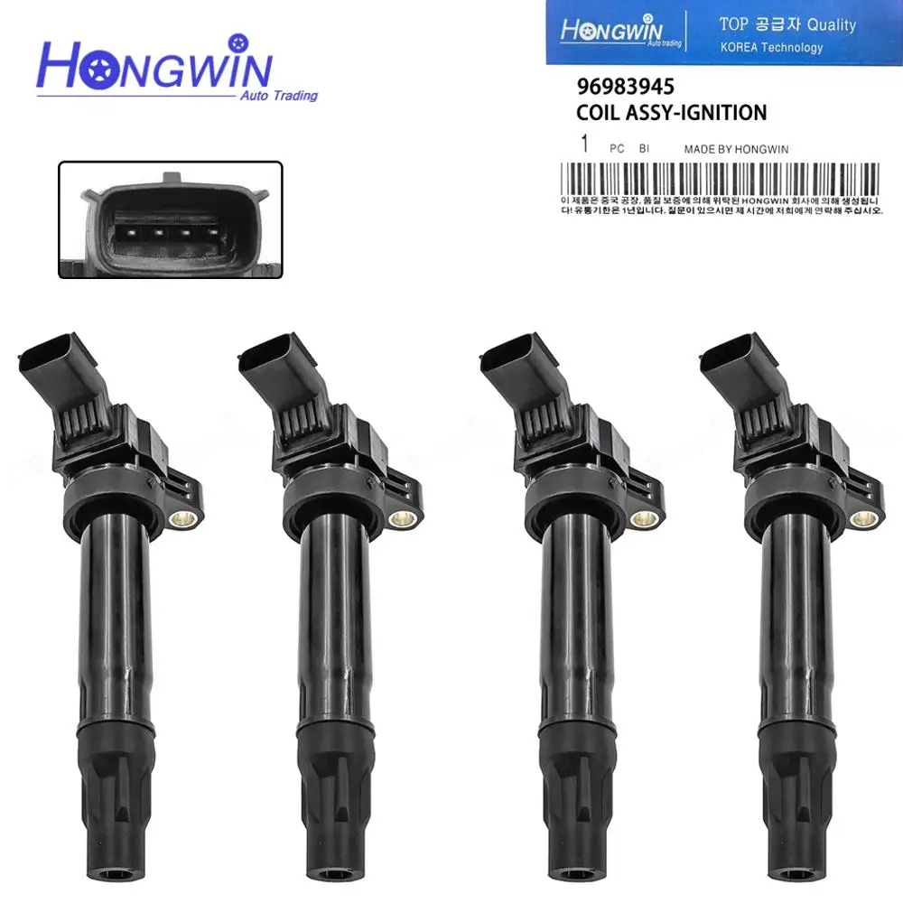 X4 Ignition Coils Replacement Fits Chevrolet Spark 1.2L 2012-2015 OEM#: 25190788 UF725 96983945 UF-725 5C1903 C1846 E1225 DCPR7E
X4 Ignition Coils Replacement Fits Chevrolet Spark 1.2L 2012-2015 OEM#: 25190788 UF725 96983945 UF-725 5C1903 C1846 E1225 DCPR7E