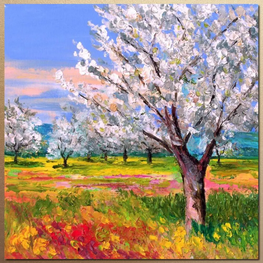 Trees Landscape Canvas Art Textured Handmade Oil Painting Modern Abstract Beautiful Artwork For Bathroom Wall Decor Square
Trees Landscape Canvas Art Textured Handmade Oil Painting Modern Abstract Beautiful Artwork For Bathroom Wall Decor Square