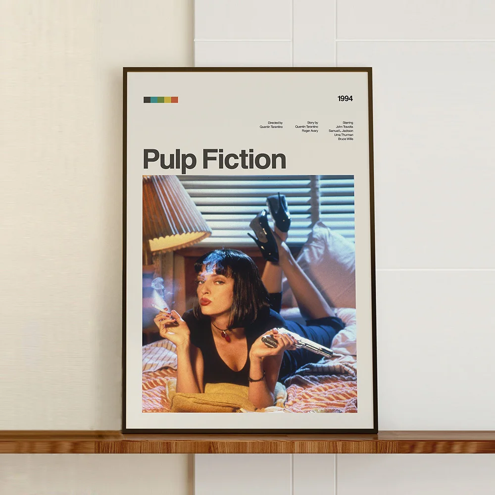Pulp Fiction Movie Poster Print Famous Classic Portrait Canvas Painting Vintage Wall Art Picture For Living Room Home Decoration
Pulp Fiction Movie Poster Print Famous Classic Portrait Canvas Painting Vintage Wall Art Picture For Living Room Home Decoration