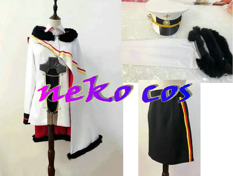 Game Azur Lane Cosplay Schlachtschiff Tirpitz cosplay costume full set Costume Made Any size
Game Azur Lane Cosplay Schlachtschiff Tirpitz cosplay costume full set Costume Made Any size