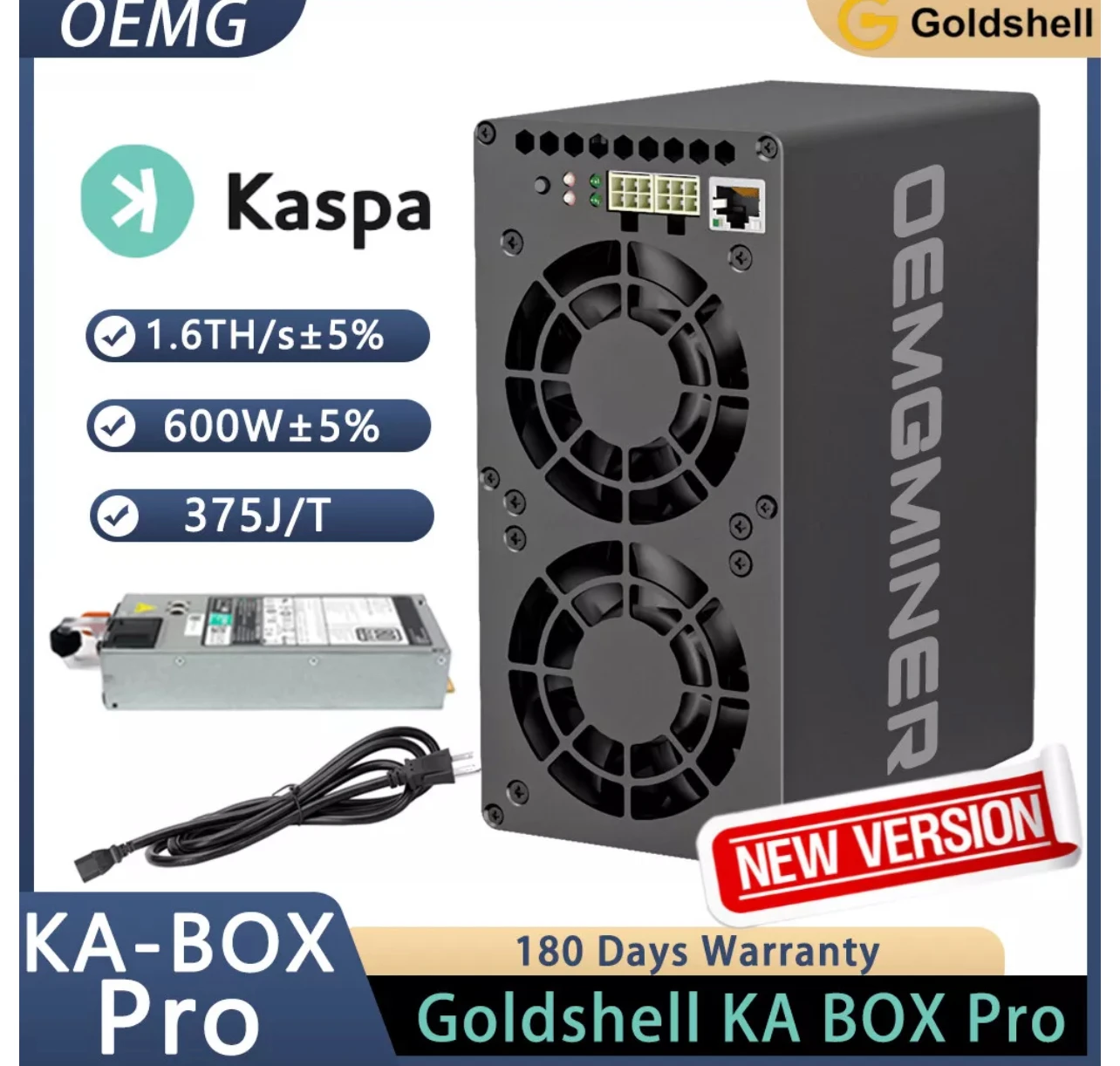 Купи 2 ПОЛУЧИ 1 бесплатно Новинка Goldshell KA Box Pro Kaspa Miner 1.6th/s 600 Вт домашняя Майна с блоком питания
Купи 2 ПОЛУЧИ 1 бесплатно Новинка Goldshell KA Box Pro Kaspa Miner 1.6th/s 600 Вт домашняя Майна с блоком питания