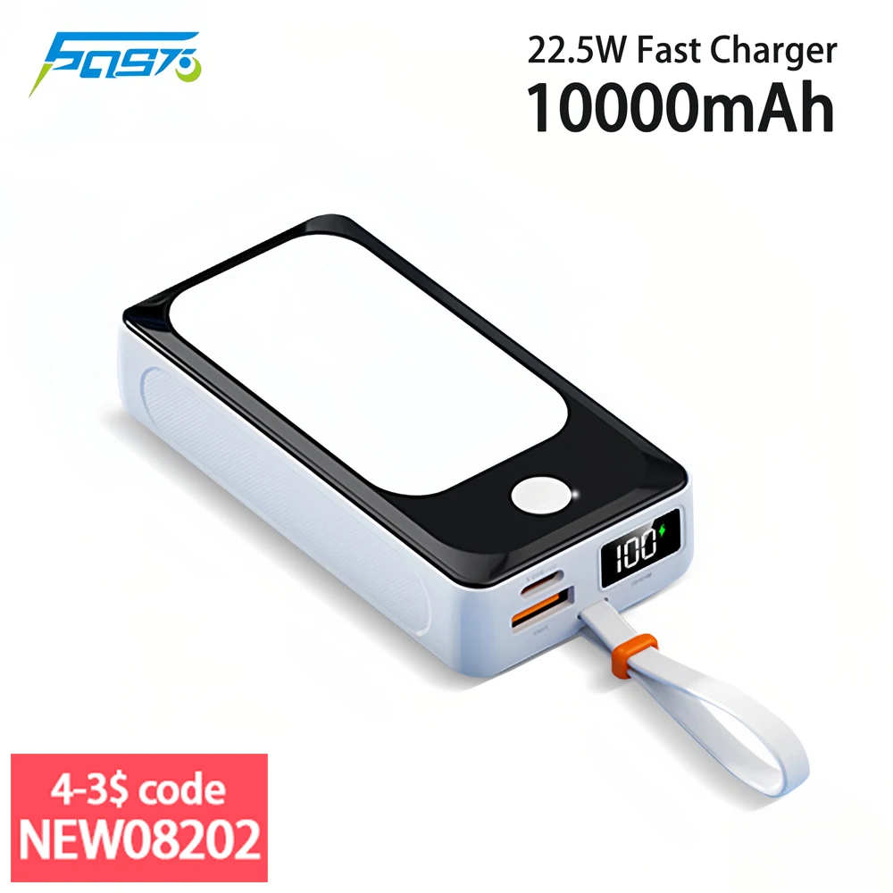 Power Bank 10000mAh Fast Charger Camping Portable Powerbank Spare Battery with Flashlight SOS Function External Fast Chargers
Power Bank 10000mAh Fast Charger Camping Portable Powerbank Spare Battery with Flashlight SOS Function External Fast Chargers