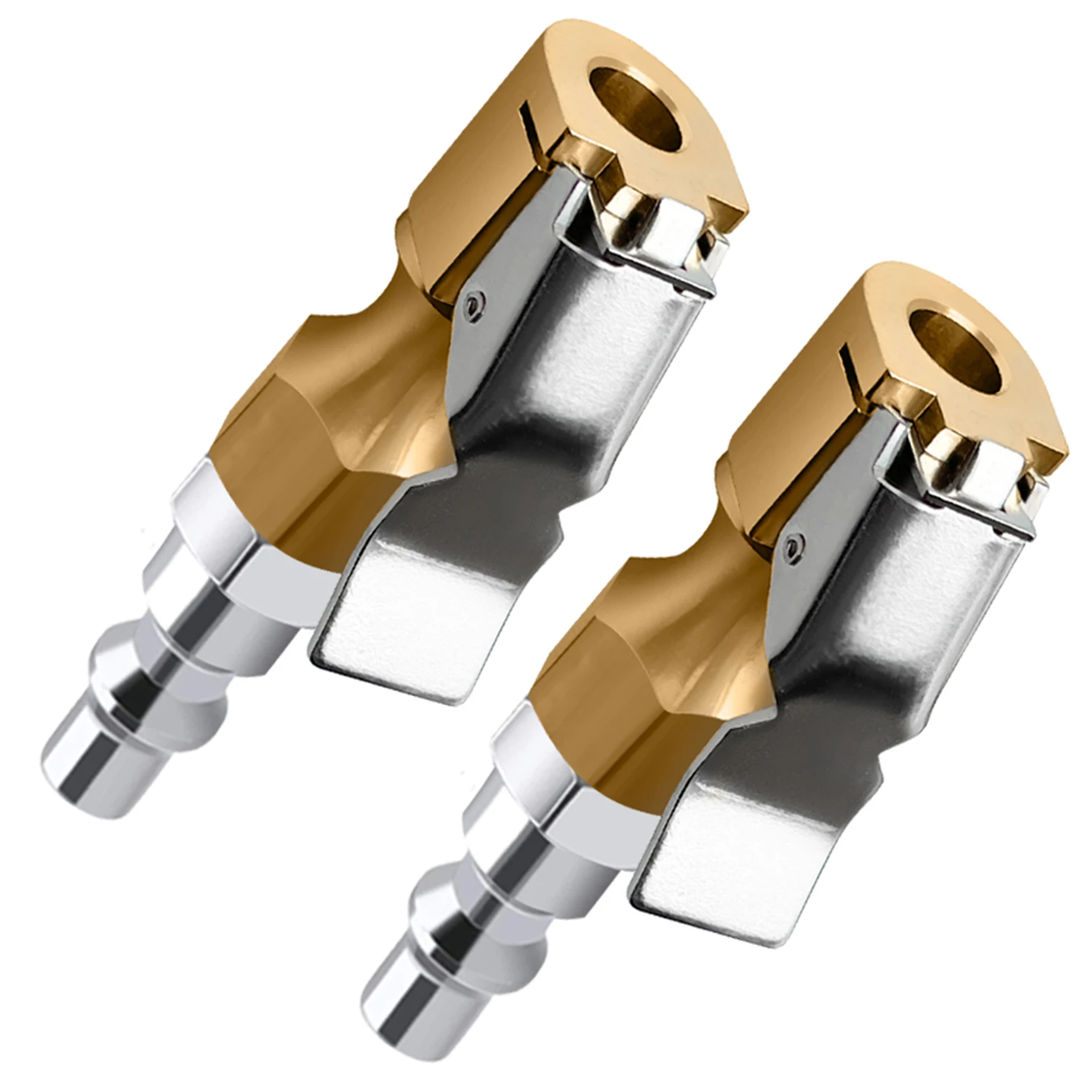 1/4 inch NPT Brass Air Chuck Closed Flow Heavy Duty Lock on Quick Connect Clip Intake Nozzle for Car Tyre Tire Inflator Pump
1/4 inch NPT Brass Air Chuck Closed Flow Heavy Duty Lock on Quick Connect Clip Intake Nozzle for Car Tyre Tire Inflator Pump
