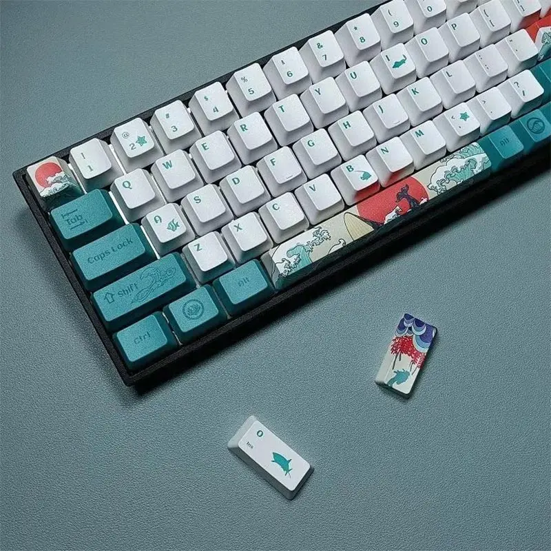 Coral Ocean Keycaps 127 Sea PBT Five-sided Sublimation Mechanical Keyboard Keycaps Compatible with 87/104/108 OEM Personality
Coral Ocean Keycaps 127 Sea PBT Five-sided Sublimation Mechanical Keyboard Keycaps Compatible with 87/104/108 OEM Personality