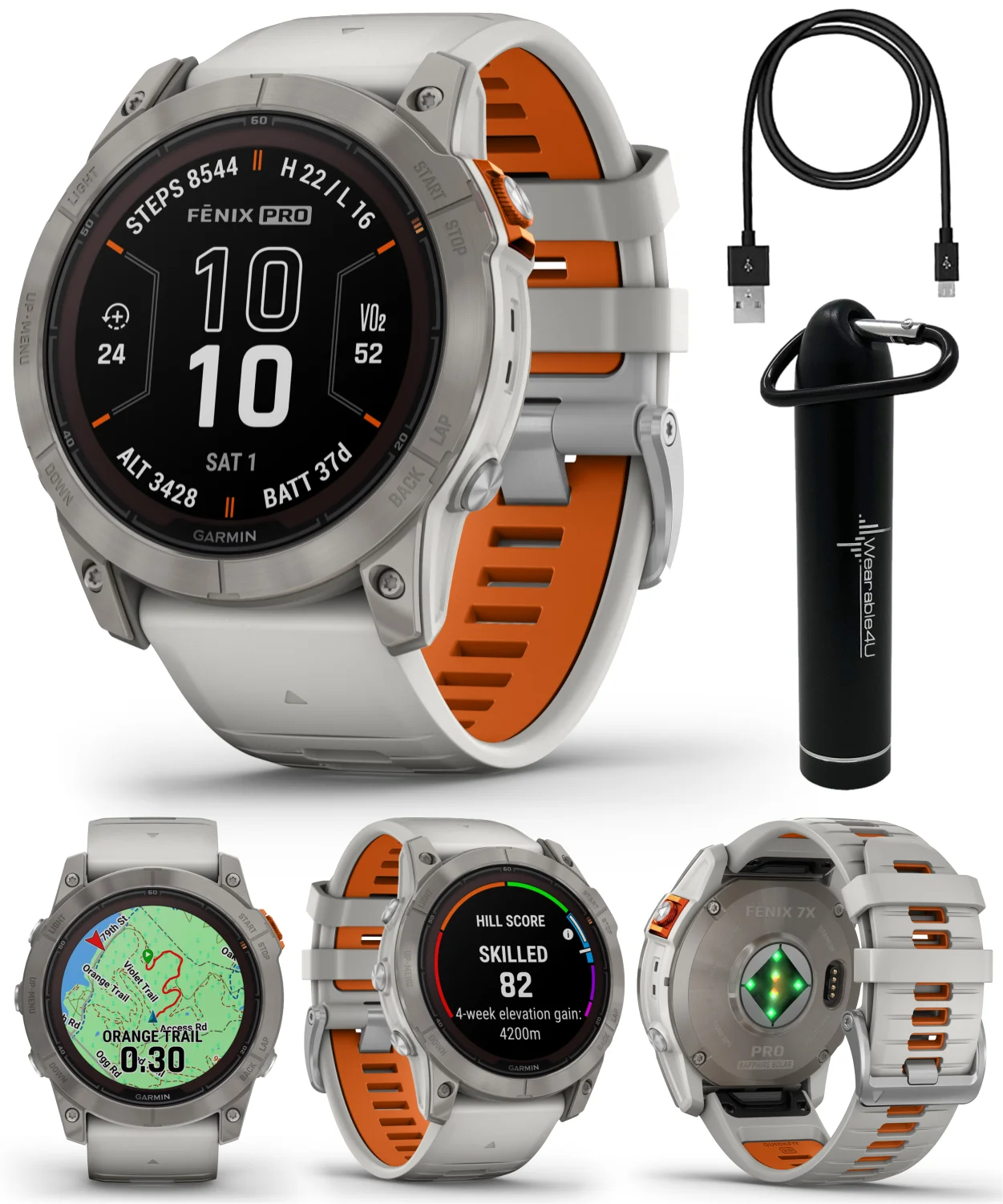 

Купи 2 ПОЛУЧИ 1 бесплатно Garmin fenix 7X Pro Solar Sapp % напрокат 51 мм Смарт-часы Гари/оранжевый с блоком питания-