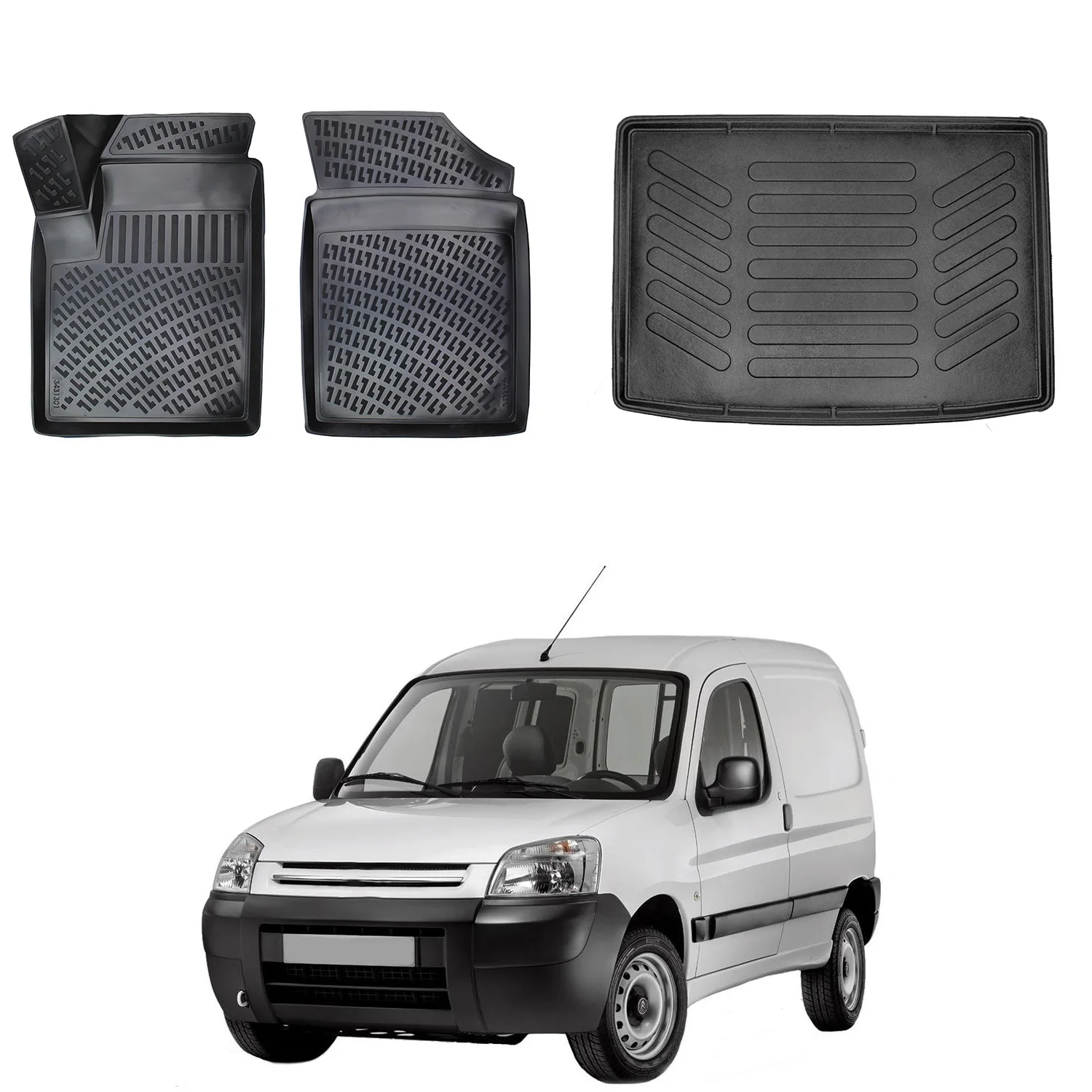 Floor Mats + Cargo Trunk Liner Fits Citroen Berlingo 1998-2008 Set - All Weather Maximum Coverage - Water Resistance
Floor Mats + Cargo Trunk Liner Fits Citroen Berlingo 1998-2008 Set - All Weather Maximum Coverage - Water Resistance