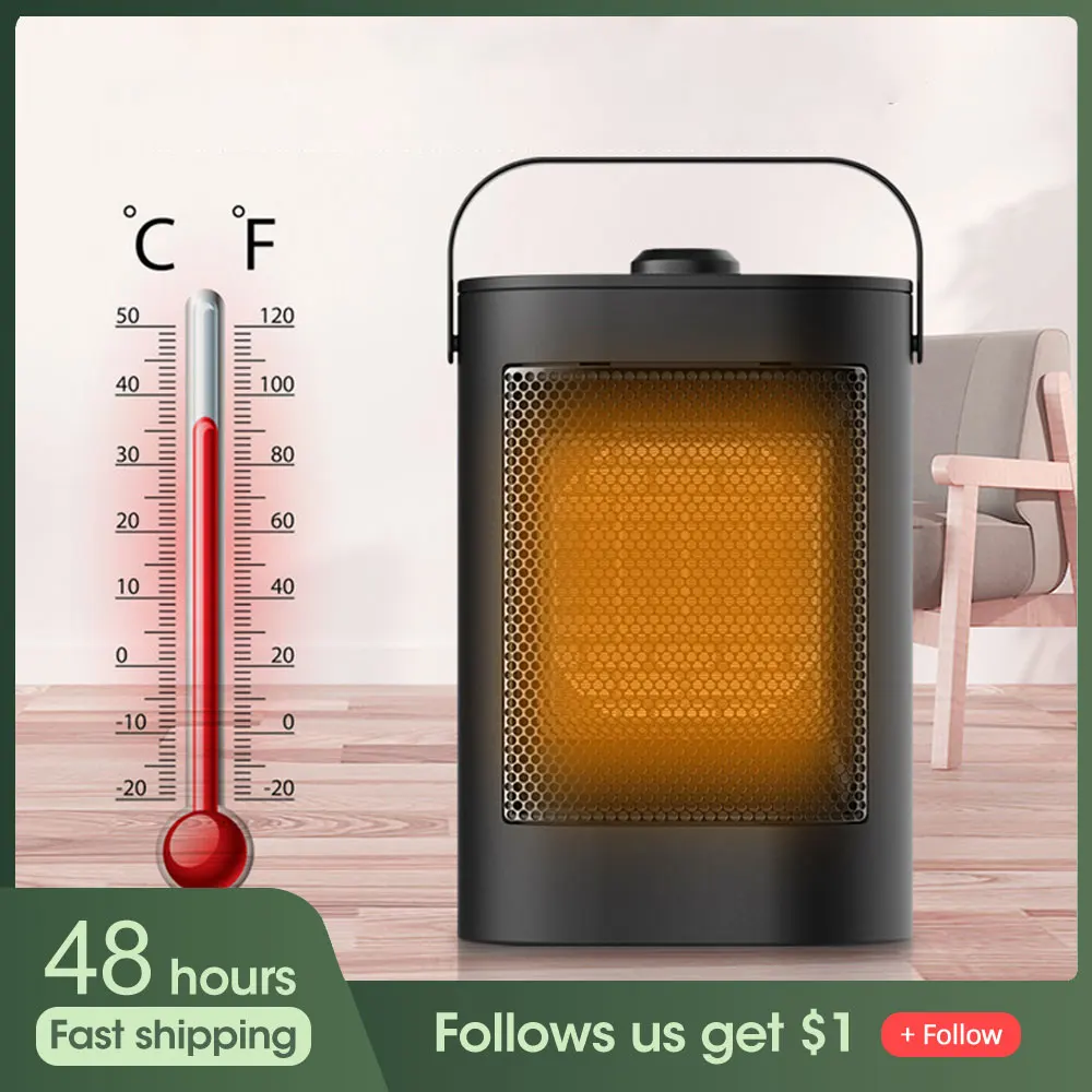 3 Modes Electric Heater Energy Saving Ptc Ceramic Heating Device Head Shaking Anti-Fall Low Consumption Warmer Home Office Gift
3 Modes Electric Heater Energy Saving Ptc Ceramic Heating Device Head Shaking Anti-Fall Low Consumption Warmer Home Office Gift