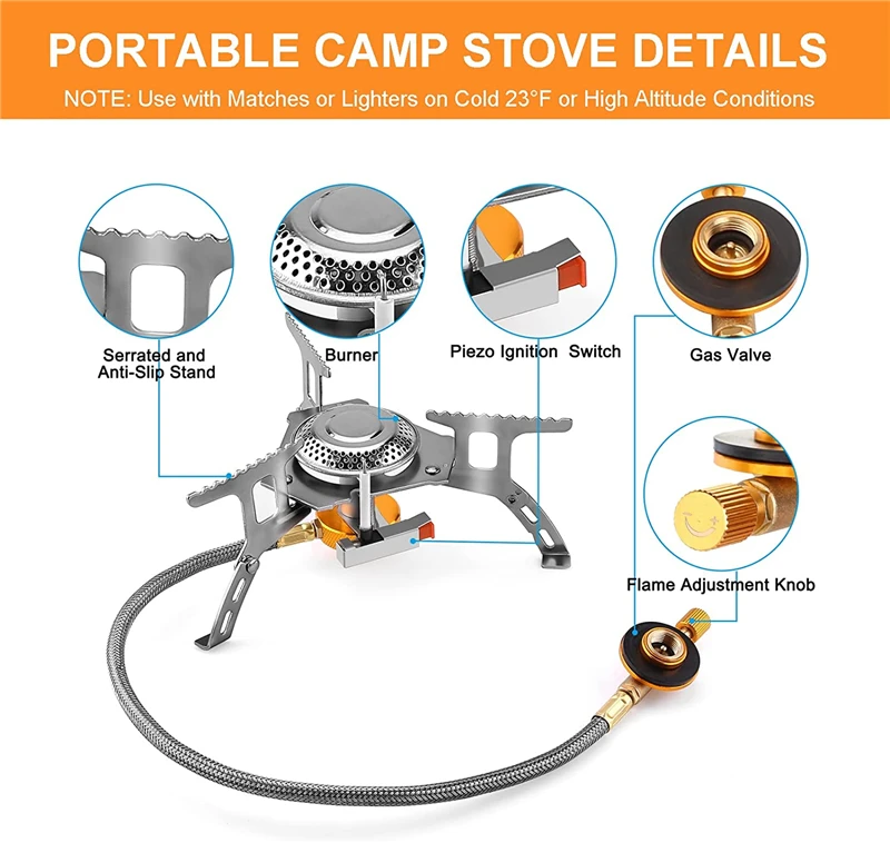 Camping Gas Stove Portable Gas Burner Tourism Picnic Strong Fire Burner Survival Equipment Outdoor Accessories Camping Supplies Camping Gas Stove Portable Gas Burner Tourism Picnic Strong Fire Burner Survival Equipment Outdoor Accessories Camping Supplies