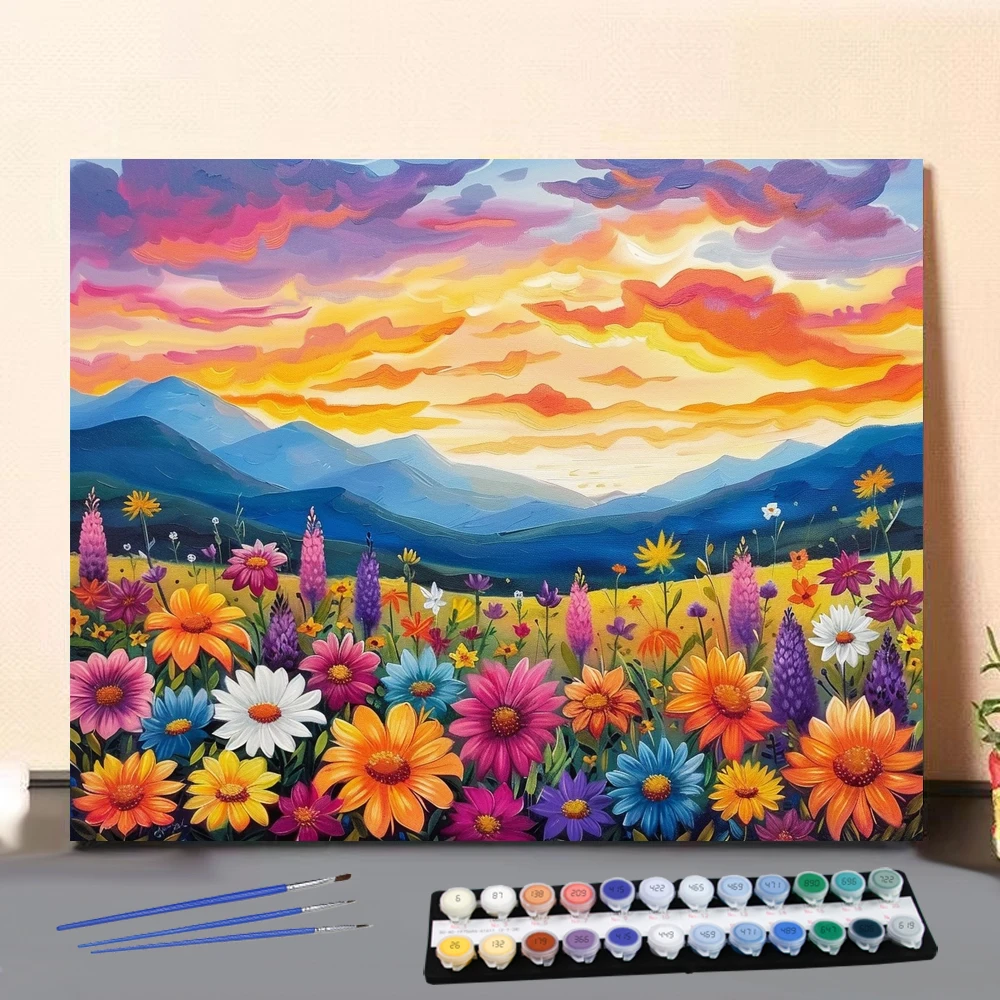 Рисование по номерам красочные облака и цветы поля Фэнтези пейзаж Искусство и культура Цифровая живопись ручной работы взрослые дети
Рисование по номерам красочные облака и цветы поля Фэнтези пейзаж Искусство и культура Цифровая живопись ручной работы взрослые дети