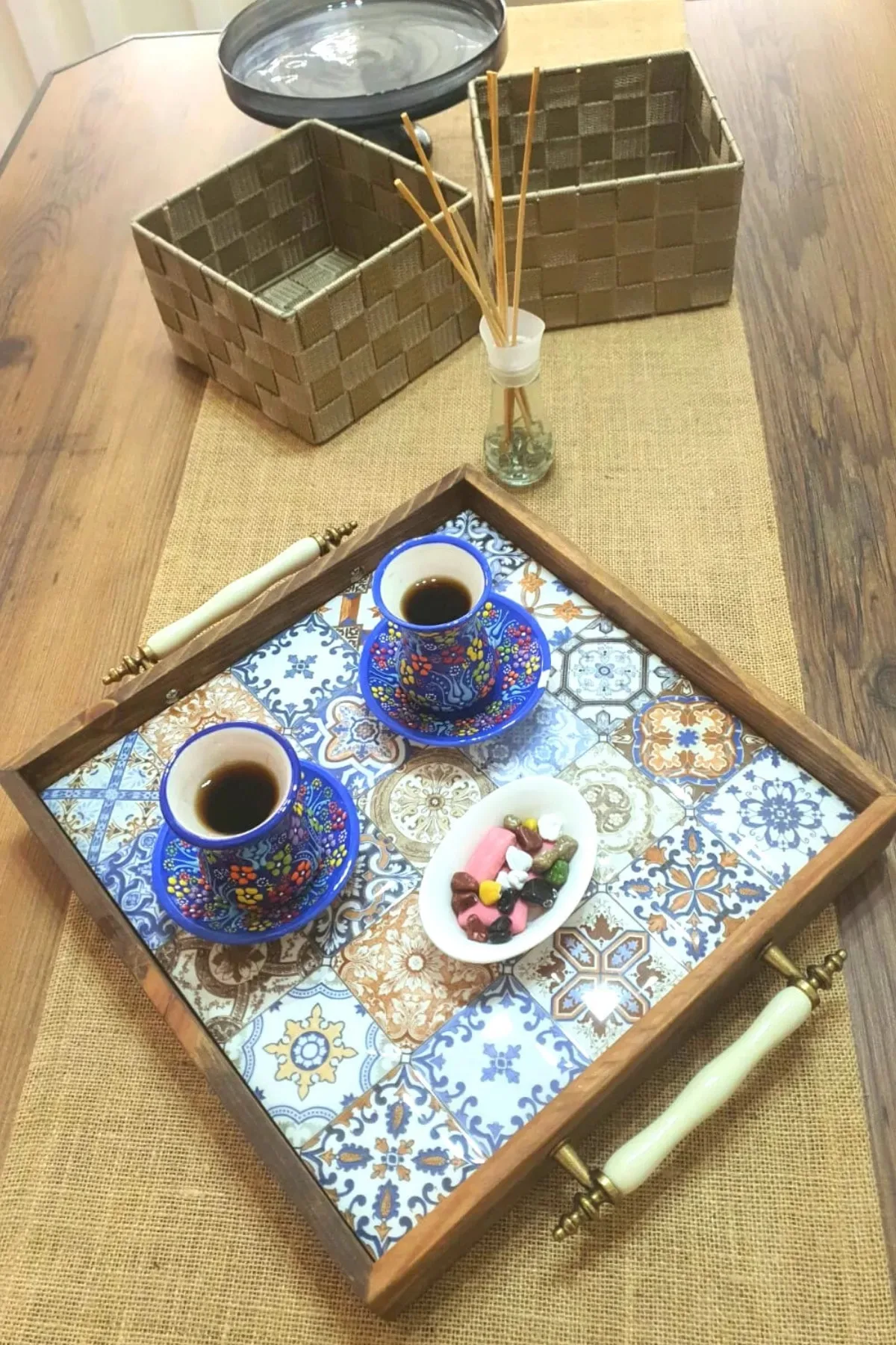 Bluecape Esperanza 32X32CM Natural Solid Ceramic Serving Tray Square Organizer Tea Coffee Restaurant Home Decor Made in Turkey
Bluecape Esperanza 32X32CM Natural Solid Ceramic Serving Tray Square Organizer Tea Coffee Restaurant Home Decor Made in Turkey