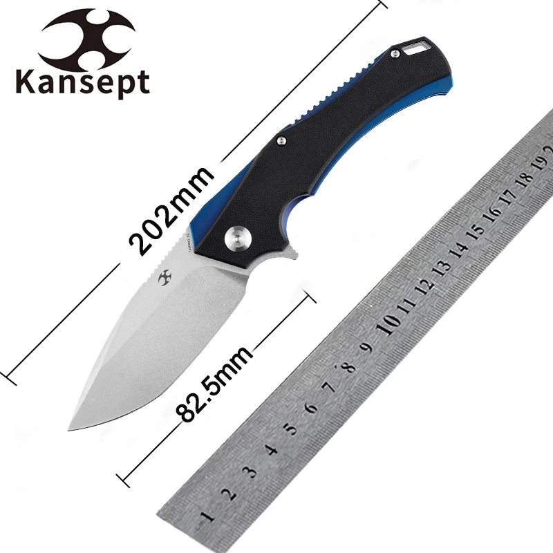 Kansept Mini Hellx T2008A1 Stonewashed D2 Blade with Black G10 Handle Designed by Mikkel Willumsen suitable for Everyday Carry 
Kansept Mini Hellx T2008A1 Stonewashed D2 Blade with Black G10 Handle Designed by Mikkel Willumsen suitable for Everyday Carry