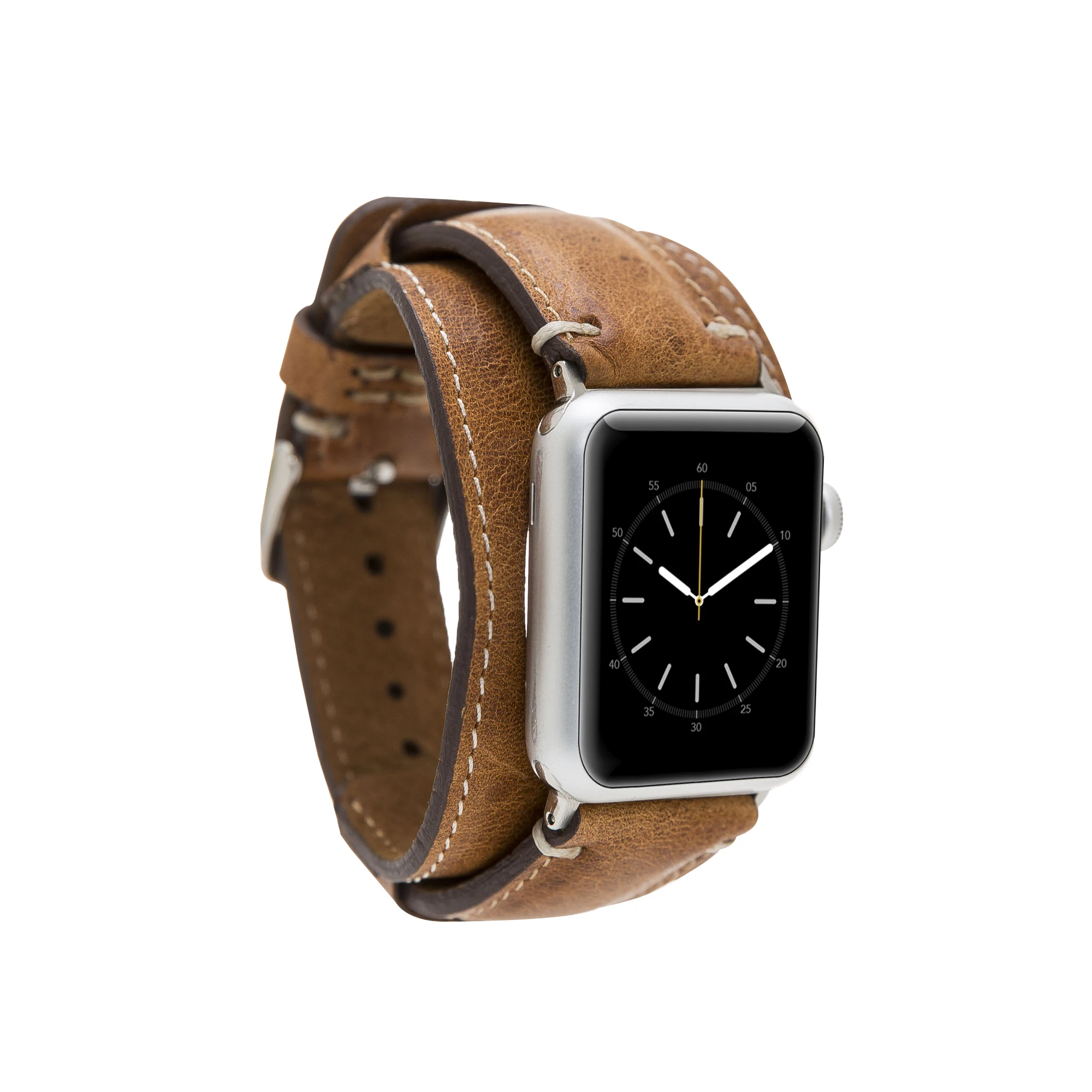 BOULETTA CUFF Genuine Leather Handmade Watchband Cord for Apple iWatch 38-40-41-42-44-45mm Size and Connector Options
BOULETTA CUFF Genuine Leather Handmade Watchband Cord for Apple iWatch 38-40-41-42-44-45mm Size and Connector Options