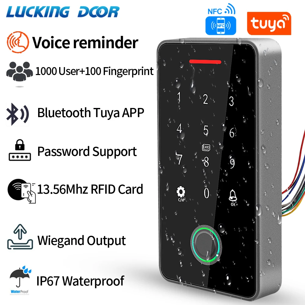 Управление доступом по RFID-карте Bluetooth управление через приложение Tuya подсветка 13