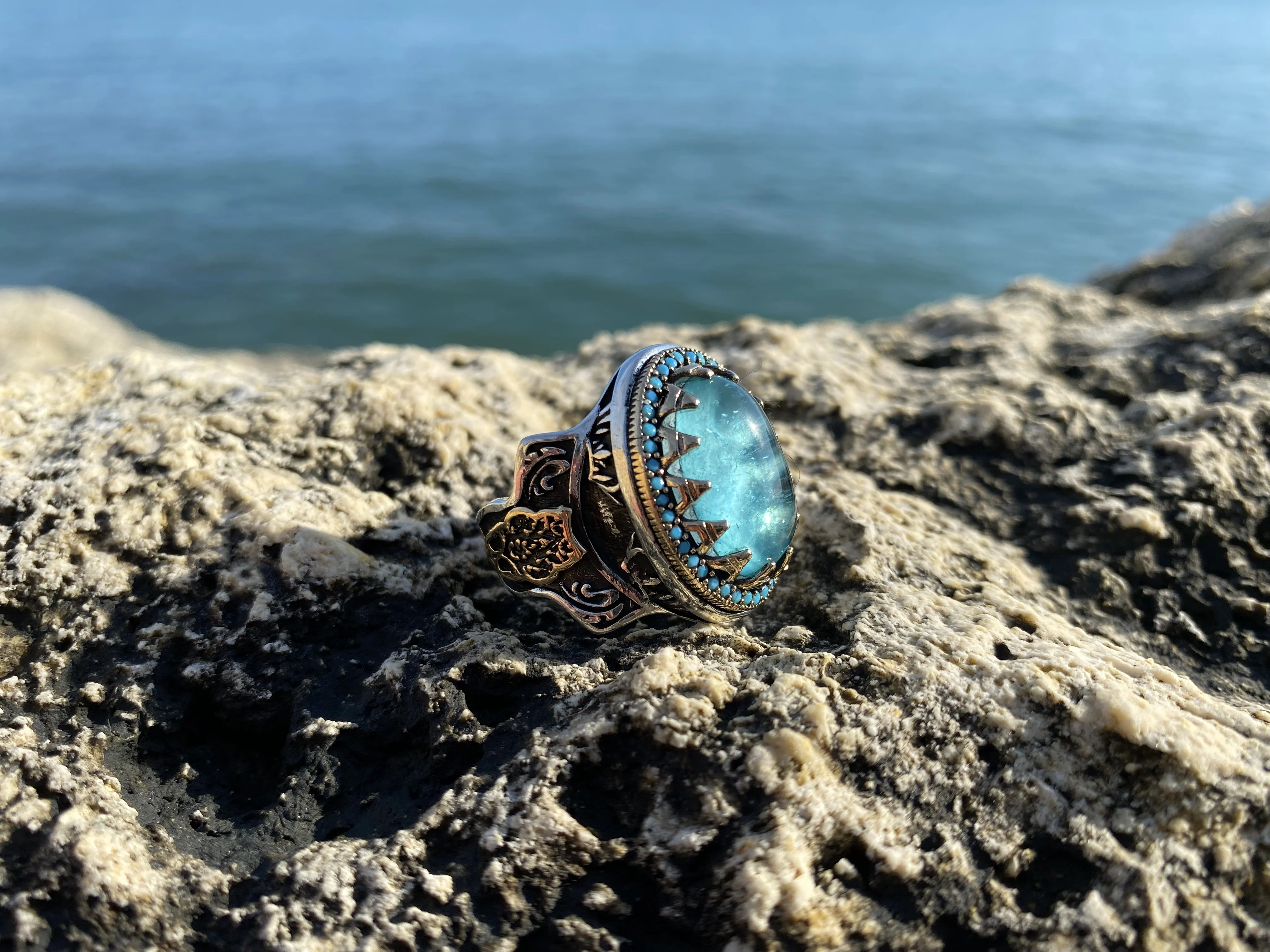 Sultan Series - Special Desing Silver Ring Paraiba Stone Fashion Turkish Premium Quality Handmade Jawelery, gift,
Sultan Series - Special Desing Silver Ring Paraiba Stone Fashion Turkish Premium Quality Handmade Jawelery, gift,