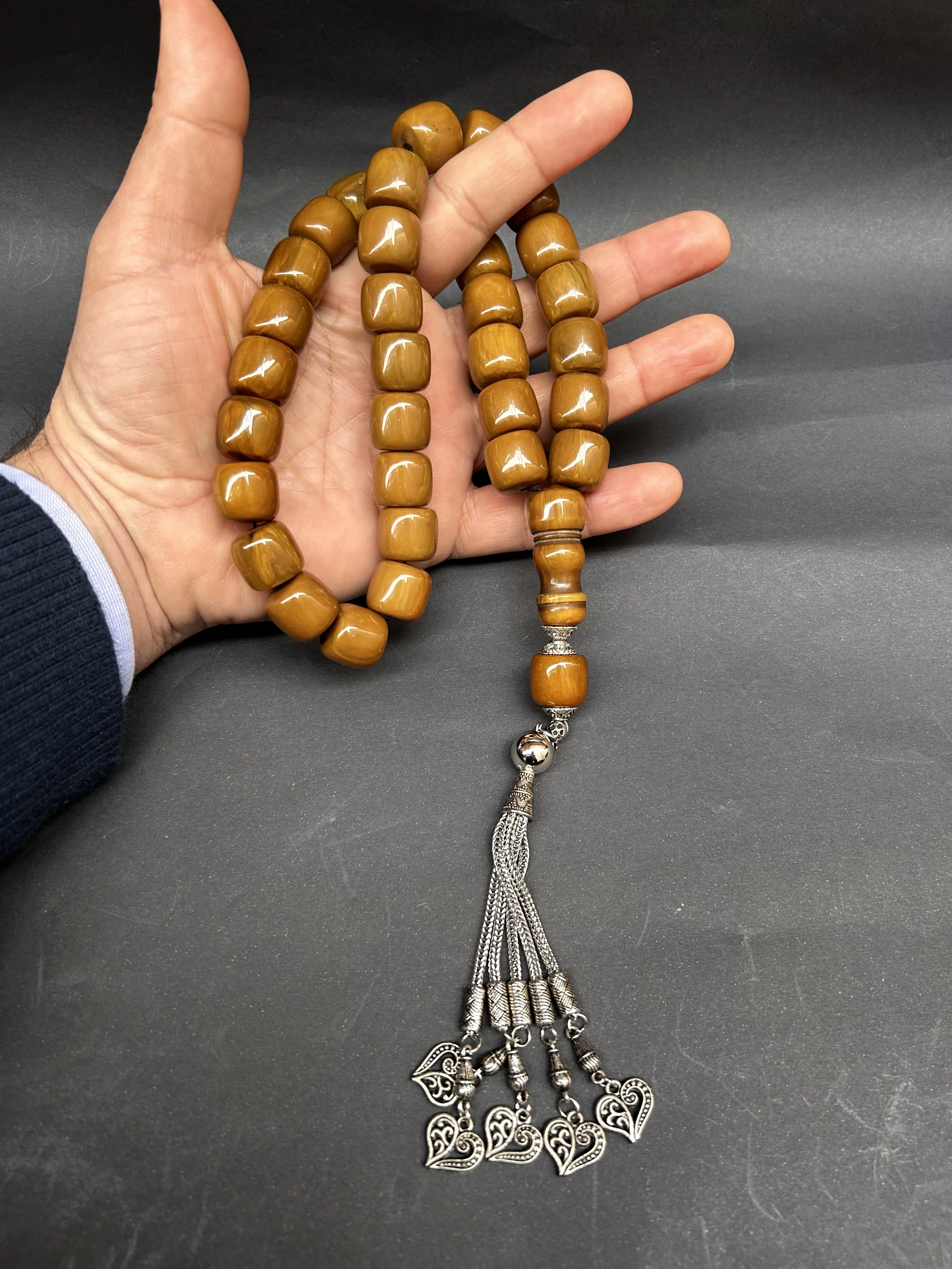 Very Special Handmade RosaryOttoman Rare Antique Faturan German Amber Sandalous Misbaha Prayerbeads Rosary Tasbih Tesbih İslam
Very Special Handmade RosaryOttoman Rare Antique Faturan German Amber Sandalous Misbaha Prayerbeads Rosary Tasbih Tesbih İslam