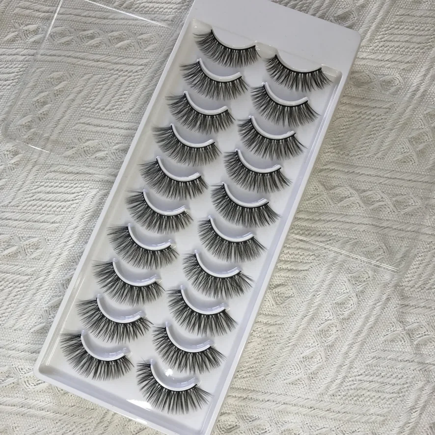 HZJY Dropshpping 3D Fluffy Faux Mink Eyelashes Synthetic Lashes 10 Pairs Pack Silk Eyelashes
HZJY Dropshpping 3D Fluffy Faux Mink Eyelashes Synthetic Lashes 10 Pairs Pack Silk Eyelashes