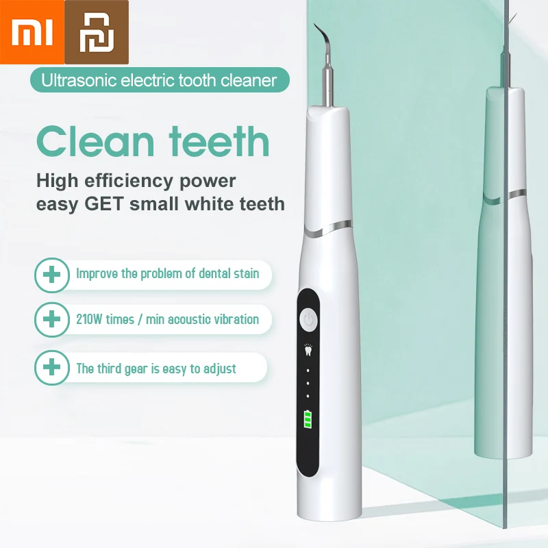 

Xiaomi Youpin Ultrasonic Electric Tooth Scaler Dental Hygiene Calculus Whitening Oral Tooth Tartar Remover Stain Teeth Cleaner