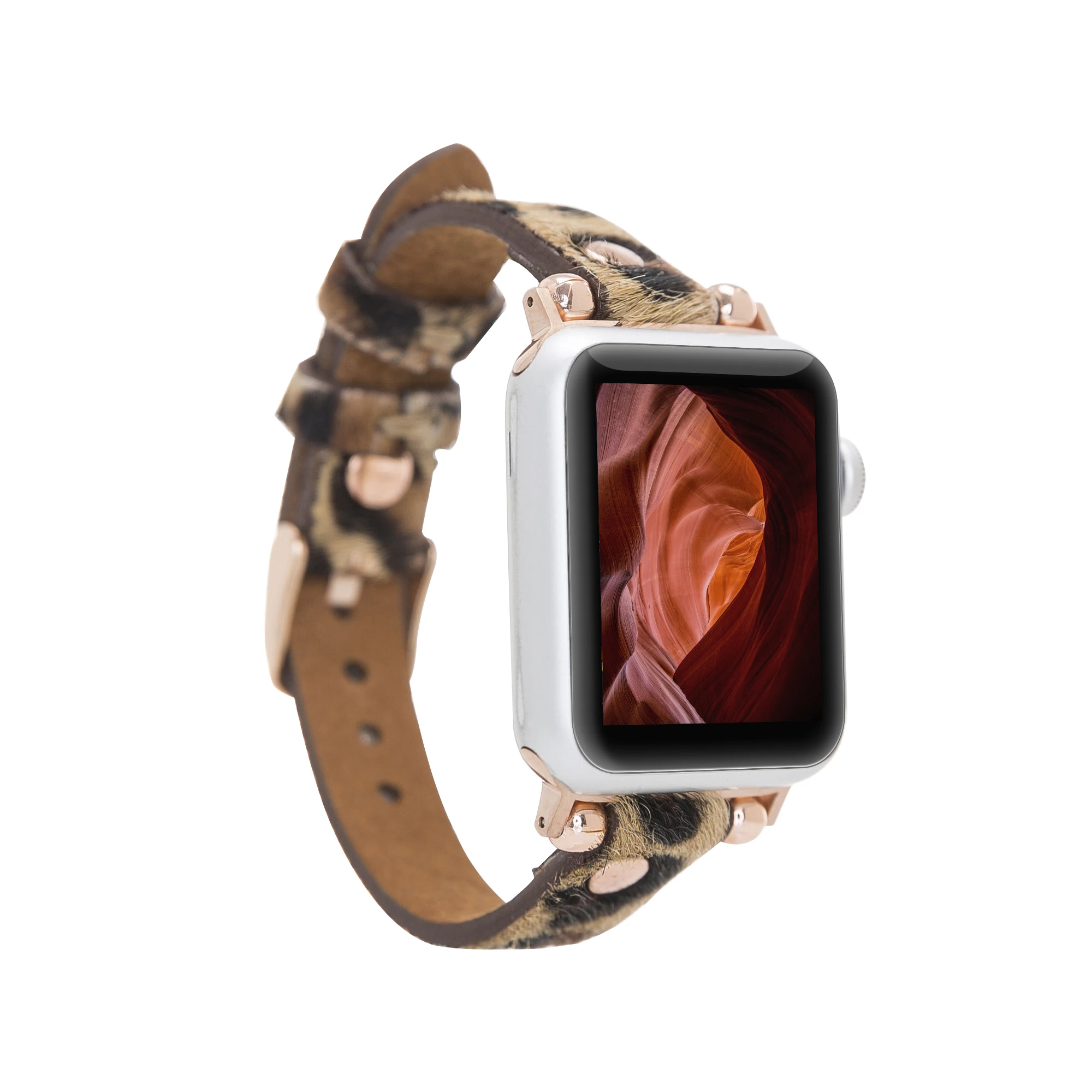 BOULETTA FERRO ROSE TROK Genuine Leather Handmade Watchband Cord for Apple iWatch 38-40-41-42-44-45mm Size and Connector Options
BOULETTA FERRO ROSE TROK Genuine Leather Handmade Watchband Cord for Apple iWatch 38-40-41-42-44-45mm Size and Connector Options