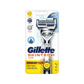 질레트 스킨텍 파워 면도기 핸들 1입 + 면도날 1입 상품 이미지