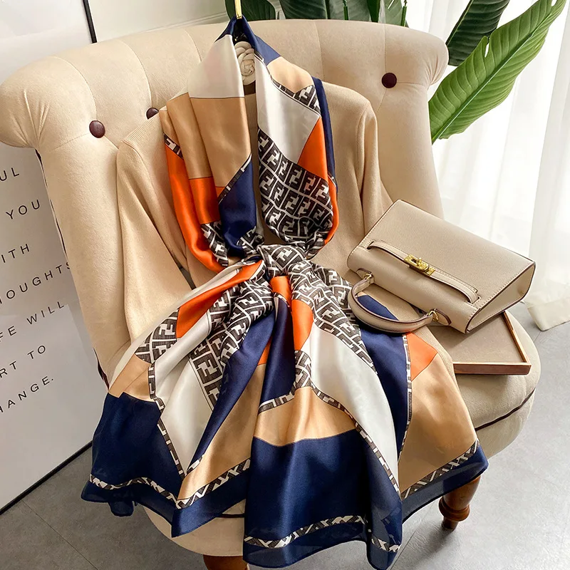 New Luxury Silk Scarf for Women Pashmina Hijab Beach Shawls Foulard Female Stoles Print Fashion Lady Echarpe Spring Scarves
New Luxury Silk Scarf for Women Pashmina Hijab Beach Shawls Foulard Female Stoles Print Fashion Lady Echarpe Spring Scarves