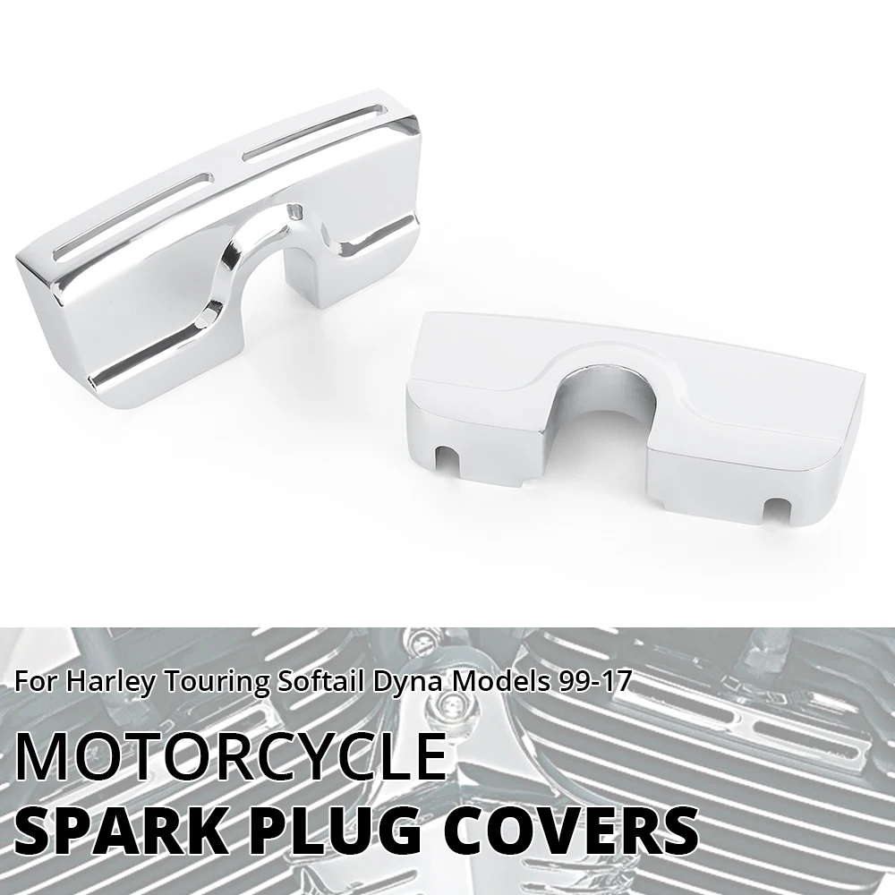 For Harley Touring Twin Cam Softail Dyna 1999-2017 Motorcycle Left & Right Chrome Spark Plug Head Bolt Covers CNC Aluminum Guard
For Harley Touring Twin Cam Softail Dyna 1999-2017 Motorcycle Left & Right Chrome Spark Plug Head Bolt Covers CNC Aluminum Guard