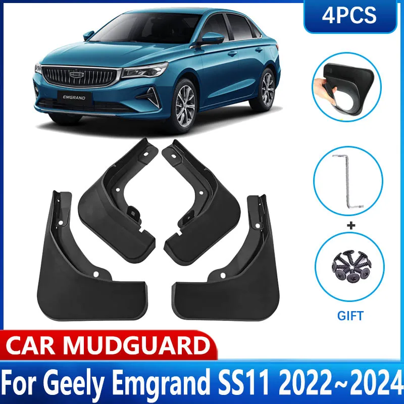 Автомобильные брызговики для Geely Emgrand SS11 2022 2023 2024, передние и задние колеса, брызговики, брызговики, автомобильные аксессуары, наклейки
Автомобильные брызговики для Geely Emgrand SS11 2022 2023 2024, передние и задние колеса, брызговики, брызговики, автомобильные аксессуары, наклейки