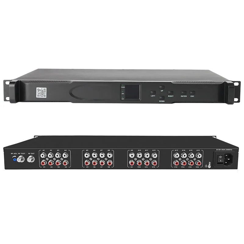 

Headend Equipment 16 Channel AV Input To Analog CATV Rf Modulator