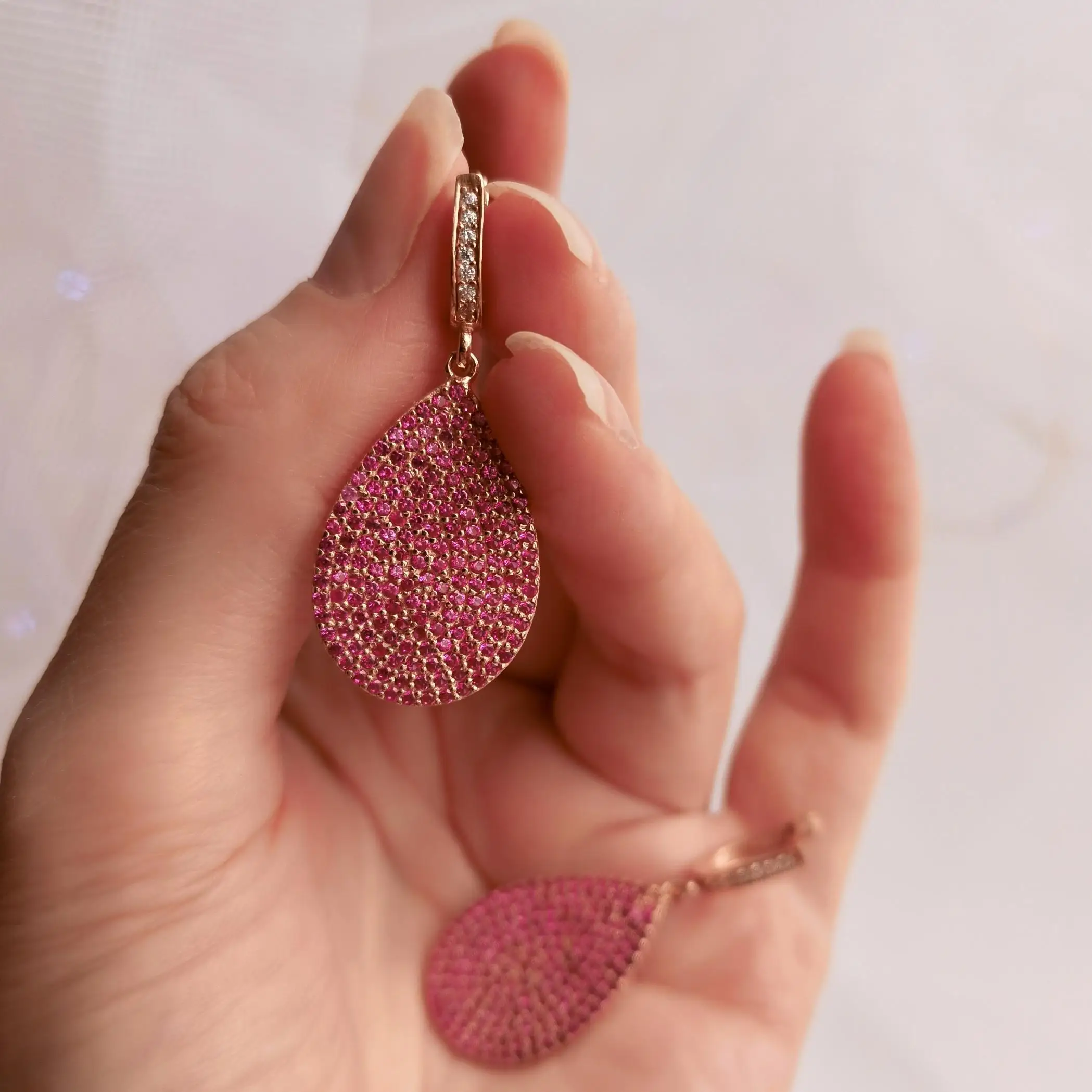 Women's 925 Sterling Silver Pink Stone Design Earrings Jewelry Accessory Gift Fashion
Women's 925 Sterling Silver Pink Stone Design Earrings Jewelry Accessory Gift Fashion