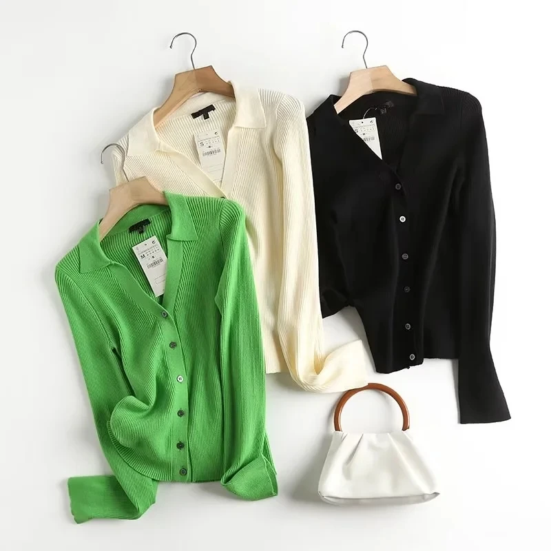Jenny&Dave 2024 Japanese Style Simple Solid Turn Down Collar Knitwear Single Breasted Cardigans Women Tops
Jenny&Dave 2024 Japanese Style Simple Solid Turn Down Collar Knitwear Single Breasted Cardigans Women Tops