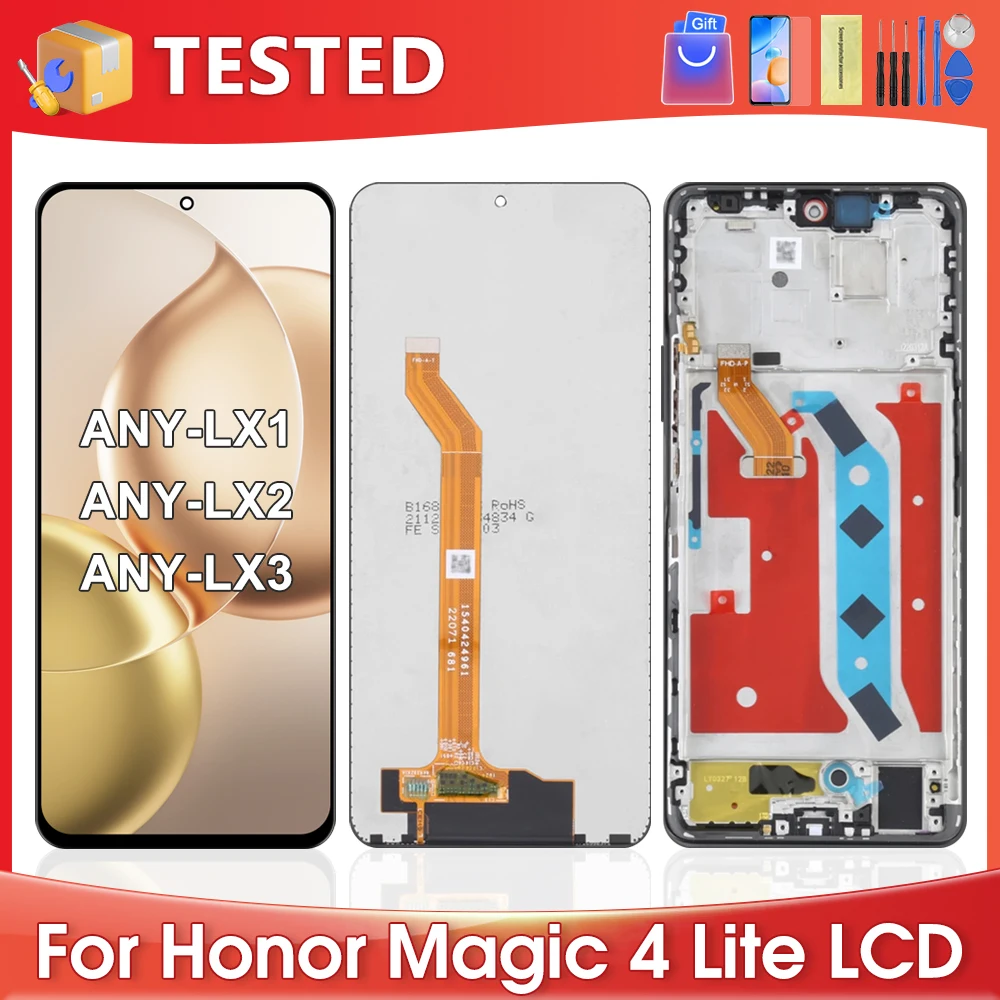 

6.81''For HUAWEI Honor Magic4 Lite For Ori Honor Magic 4 Lite ANY-LX1 LCD Display Touch Screen Digitizer Assembly Replacement