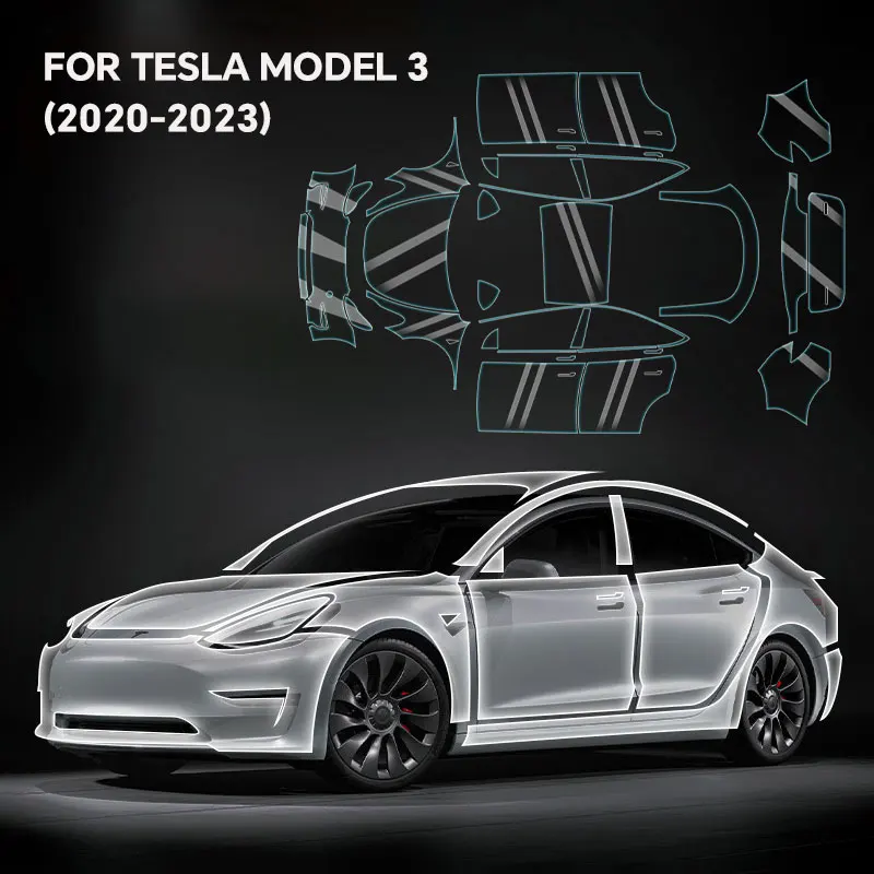 Paint Protection Film for Tesla Model 3 2020-2023 8.5thick Pre Cut Car Clear TPU PPF Kit Transparent Sticker Auto Accessories
Paint Protection Film for Tesla Model 3 2020-2023 8.5thick Pre Cut Car Clear TPU PPF Kit Transparent Sticker Auto Accessories