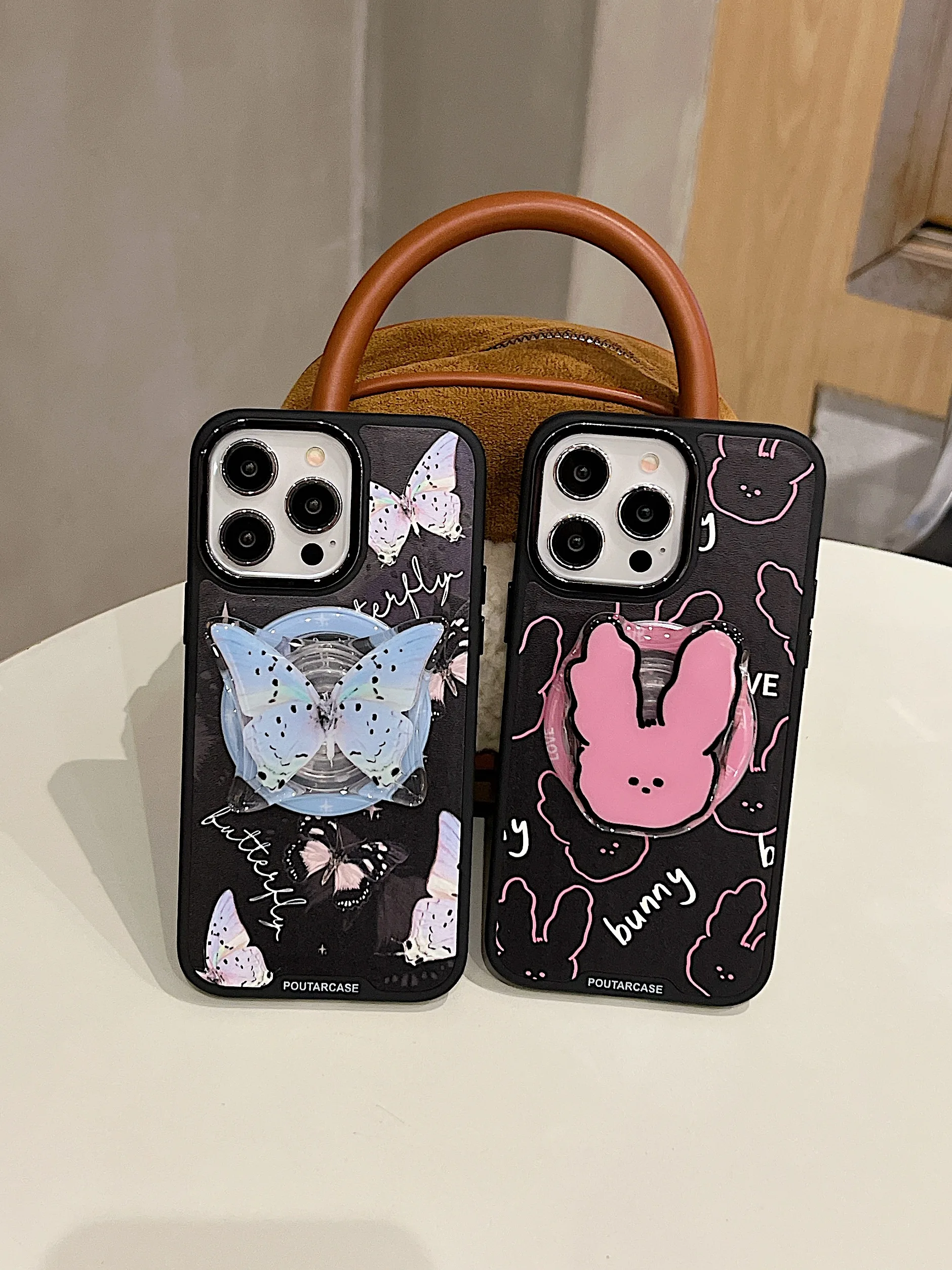 Magnetic phone case stand set cute cartoon ins style butterfly white rabbit suitable for iPhone 14 pro13 max15Pro Max unisex
Magnetic phone case stand set cute cartoon ins style butterfly white rabbit suitable for iPhone 14 pro13 max15Pro Max unisex