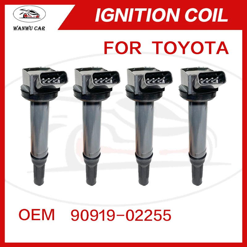 4pcs 90919-02255 Ignition Coil Igniter Suitable For TOYOTA Camry Highlander Lexus ES350 RX300 RX330 RX350 3.5L
4pcs 90919-02255 Ignition Coil Igniter Suitable For TOYOTA Camry Highlander Lexus ES350 RX300 RX330 RX350 3.5L