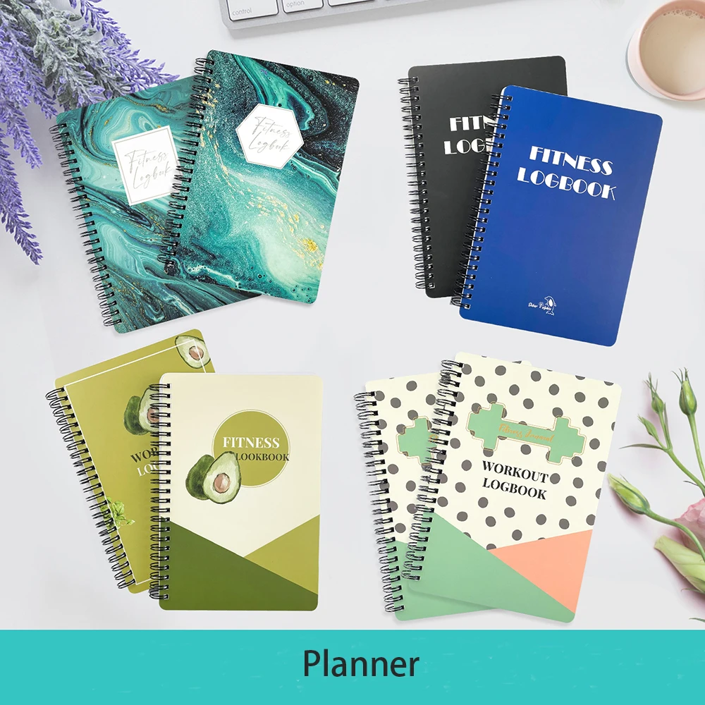 

A5 Professional Personal Weekly Daily Health And Wellness Food Exercise Logs Workout Fitness Planner Organizer Notebook
