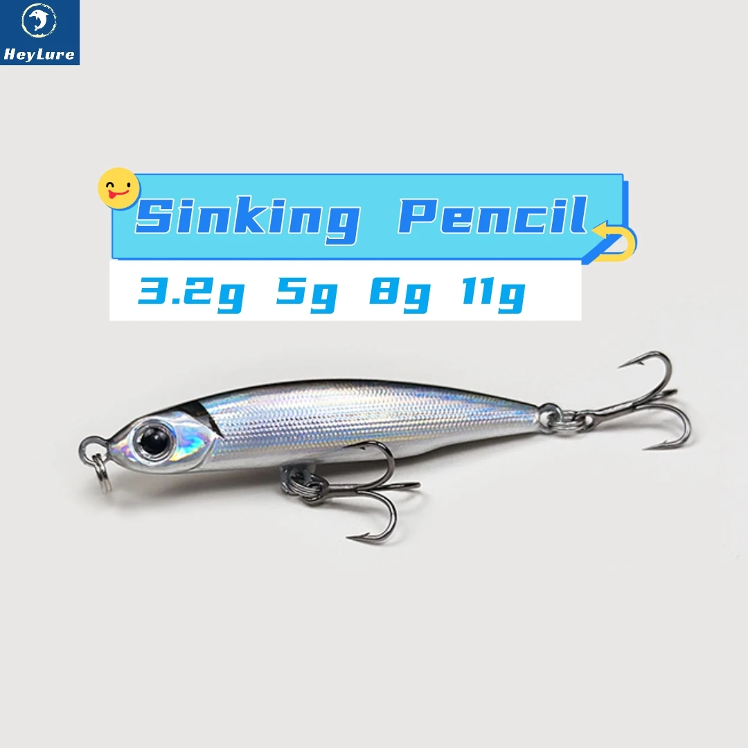6pcs Sinking Pencil 3.2/5/8/11.5g Long Casting Stickbait Wobblers Good Action Artificial Hard Bait Bass Trout Sea Fishing Lures
6pcs Sinking Pencil 3.2/5/8/11.5g Long Casting Stickbait Wobblers Good Action Artificial Hard Bait Bass Trout Sea Fishing Lures