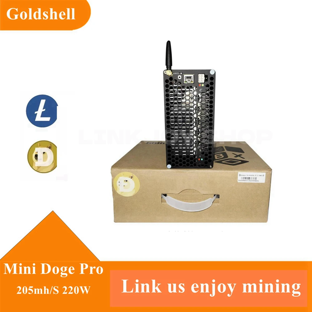 Goldshell Mini-Doge Pro LTC & Doge Coin 205MH/S 220 Вт малошумная Майнер для мелкого домашнего рикциона (в комплекте источник питания)
Goldshell Mini-Doge Pro LTC & Doge Coin 205MH/S 220 Вт малошумная Майнер для мелкого домашнего рикциона (в комплекте источник питания)