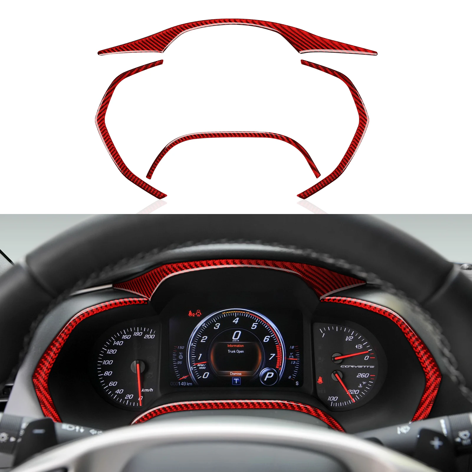 Car Dashboard Speedometer Frame Sticker Decal Trim for Chevrolet Corvette C7 2014 - 2019 Carbon Fiber Accessories
Car Dashboard Speedometer Frame Sticker Decal Trim for Chevrolet Corvette C7 2014 - 2019 Carbon Fiber Accessories