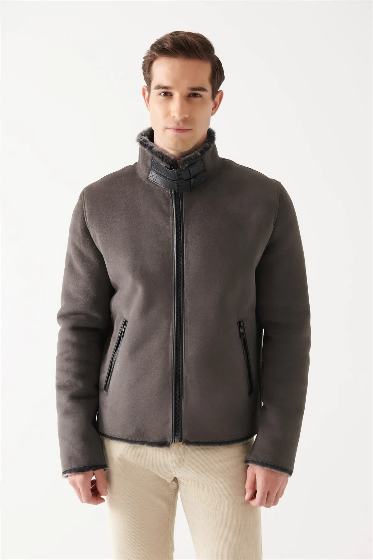 Men's Gray Sheepskin Leather Jacket Genuine Sheepskin Winter Coat New Season Handwork Quality Elegant Keeps Warm Fur Biker
Men's Gray Sheepskin Leather Jacket Genuine Sheepskin Winter Coat New Season Handwork Quality Elegant Keeps Warm Fur Biker